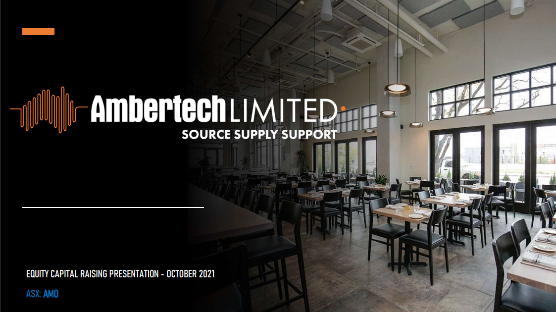 Investor Presentation October 2021